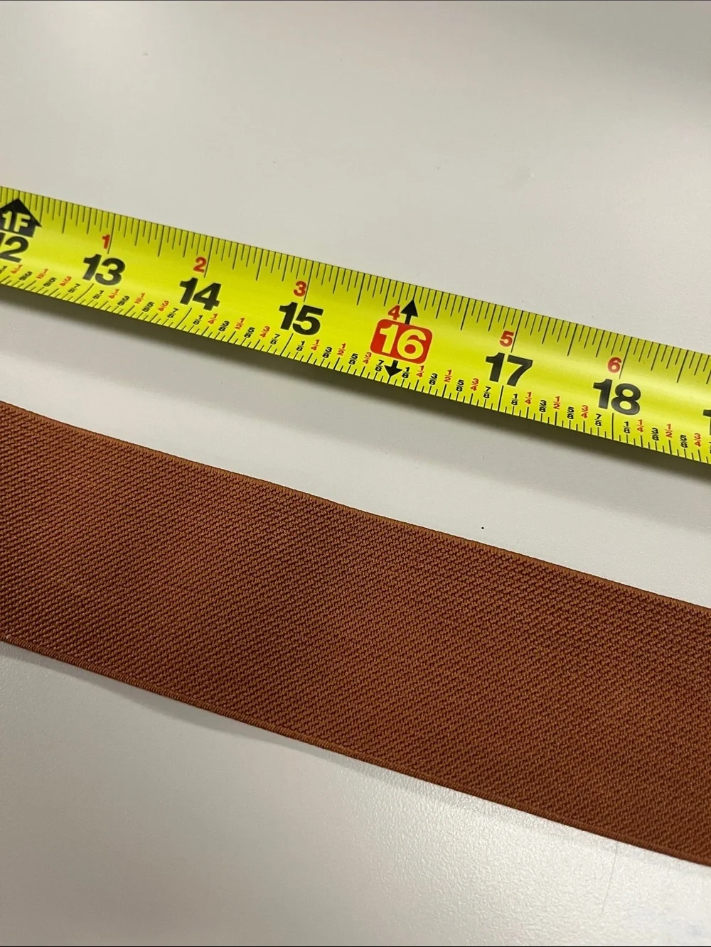 Source Unknown Brown Elastic Leather Accent Women's Belt XXL